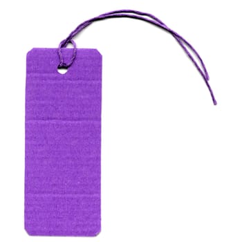 Price tag or address label with string