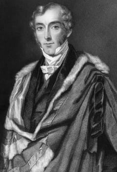 Reginald Sackville, 7th Earl De La Warr (1817-1896) on engraving from 1837. Engraved by W.H.Mote after a painting by E.D.Smith and published by G.Virtue.