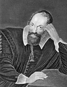 Henry Wotton (1568-1639) on engraving from 1800s. English author and diplomat. Engraved by W.Finden.