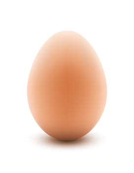 Illustration of an egg with use of gradient mesh