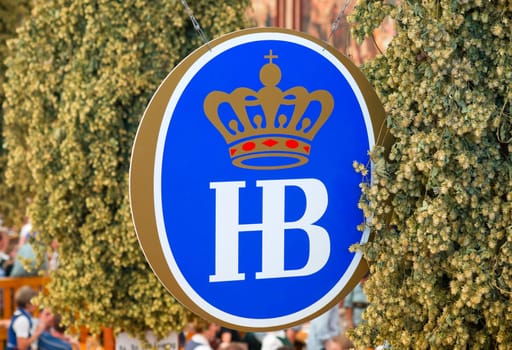 In the Hofbräu tent at the Munich Oktoberfest