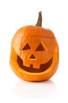 Jack O&#039  lantern isolated on white background