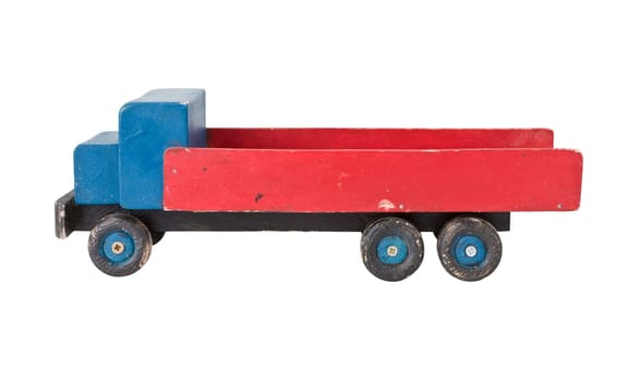 Vintage wooden toy truck - homemade