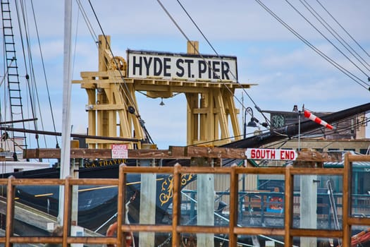 Image of South End of Hyde Street Pier with C.A. Thayer ship docked