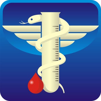 Microbiologists icon on blue glossy button