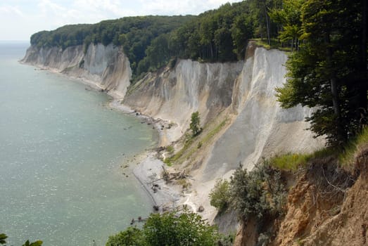 Chalk cliff coast of Rügen