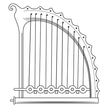 Illustration of the antique Greek Lyra