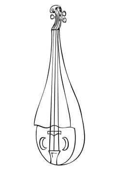 Illustration of the medieval strings instrument