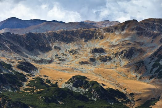 mountain landscape in Parang Mountains in Romania