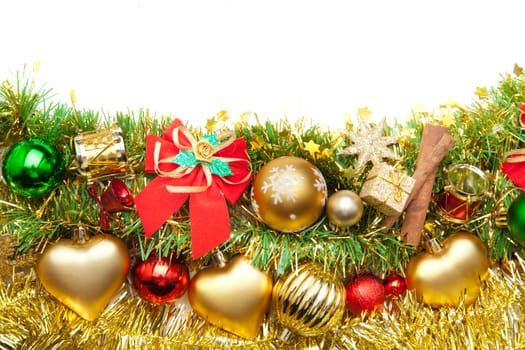 Christmas festive decoration. Christmas card background.. Decoration Border desig