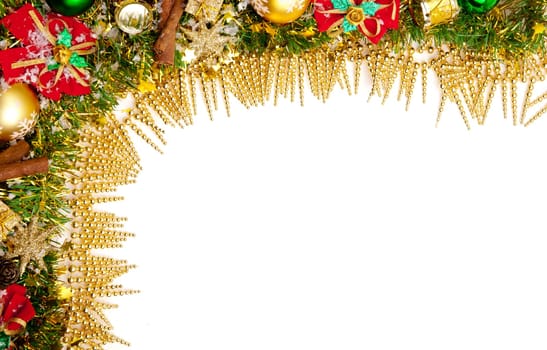 Christmas festive decoration. Christmas card background.. Decoration Border desig