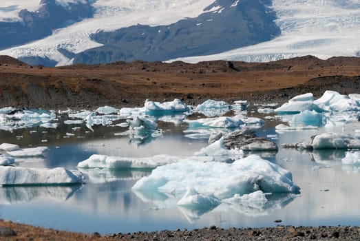 Iceberg in Jokulsarlon lake in Iceland