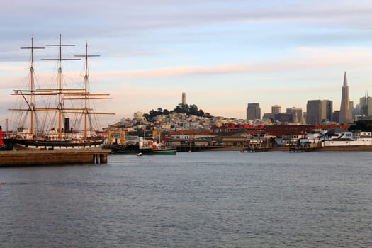 A ship on the San Francisco harbour