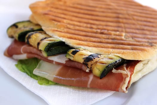Panini with ham