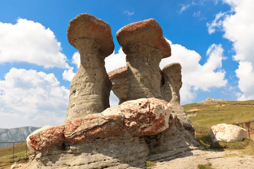 Stone group named Babele in Bucegi Carpati Romania