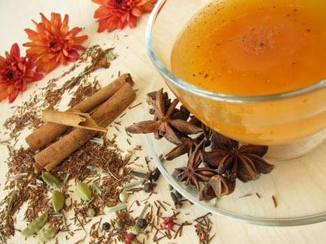 Rooibos Chai – Spiced tea with rooibos tea,milk and spices