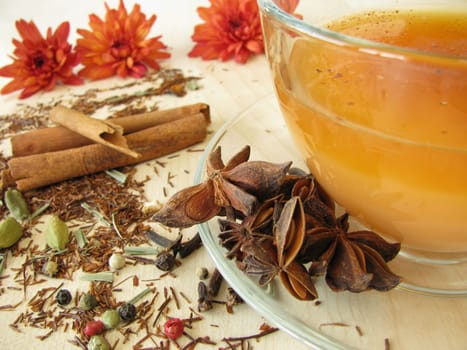 Rooibos Chai – Spiced tea with rooibos tea,milk and spices
