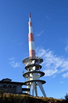 Transmission mast on the Brocken