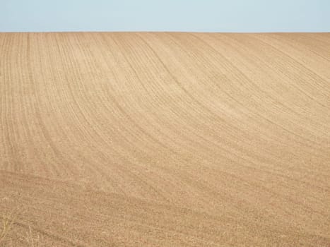 Agriculture,dry soil from field in landscape
