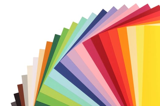 Color theory - colorful cardboard