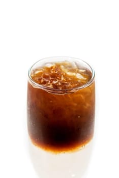 Cocktail from espresso, champagne and tonic