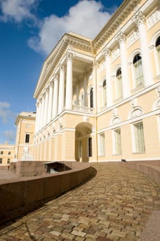 The Russian Museum is the first state museum of Russian fine arts in the country. It was established in 1895 in St Petersburg by a decree of the Emperor Nicholas II. The Russian Museum today is a unique depository of artistic treasures, a famous restorati