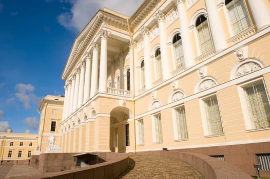 The Russian Museum is the first state museum of Russian fine arts in the country. It was established in 1895 in St Petersburg by a decree of the Emperor Nicholas II. The Russian Museum today is a unique depository of artistic treasures, a famous restorati