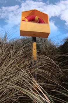 a lifebuoy on the coast of kerry Ireland