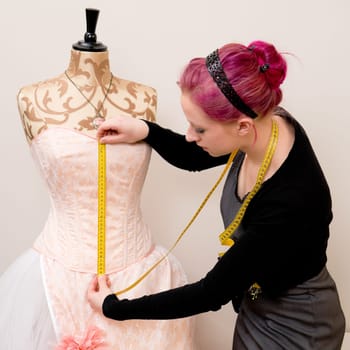 Young fashion designers in their studio