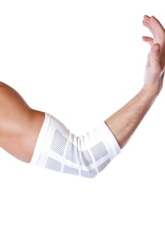 Elastic elbow support to protect from injury