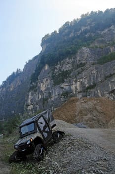 A quad bike for steep roads