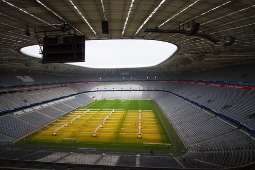 Interior view of the Allianz Arena