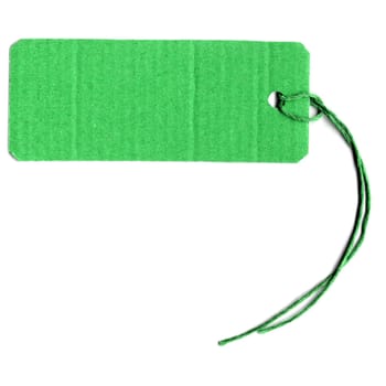 Price tag or address label with string