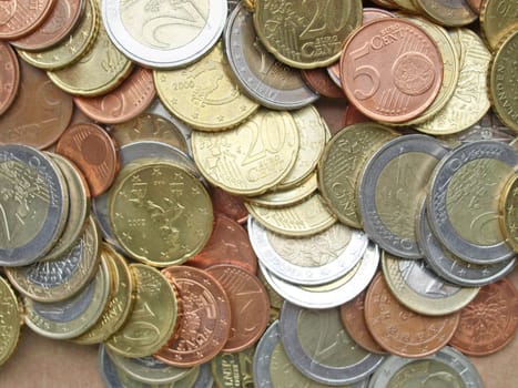 Background of Euro coins money (European currency)