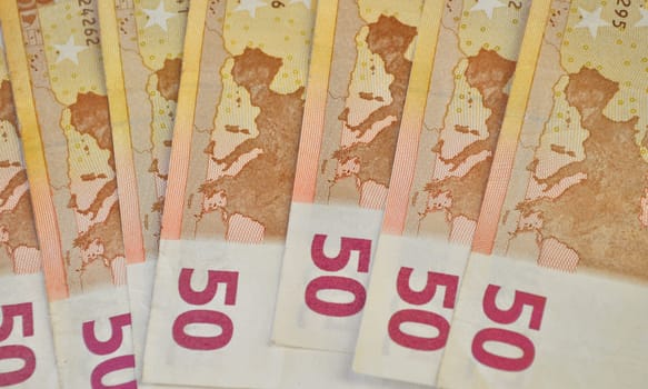 Euro banknote (currency of the European Union)