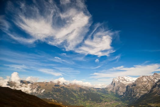 Fantastic clouds over Grindelwald