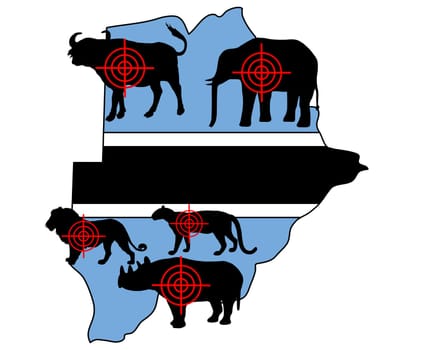"Big Five"" Crosshairs Botswana"