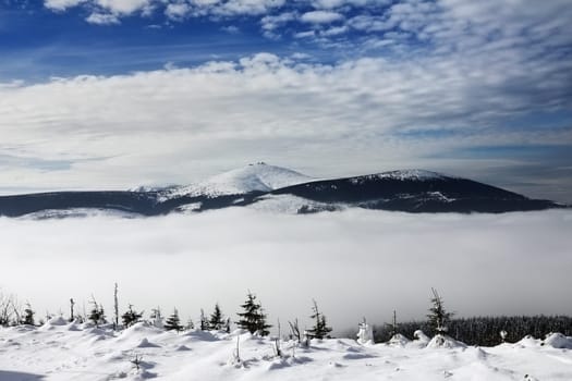 Czech Republic - highest mountain of the Czech - Snezka in Krkonoe KRNAP (Krkonse National Park)