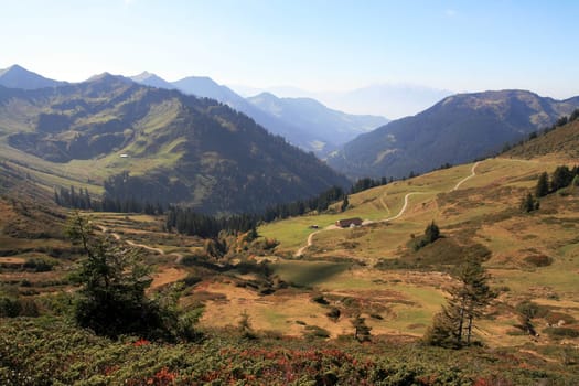Autumnal atmosphere at the Furkajoch in Austria