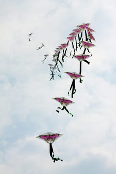 Chinese Dragons in a Long Row