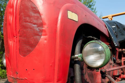 Old tractor as a classic car