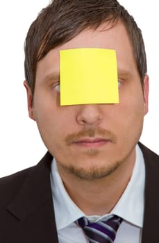 Post-it on the forehead