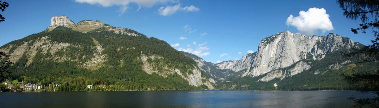 Panorama with Loser and Tresselwand,Austria