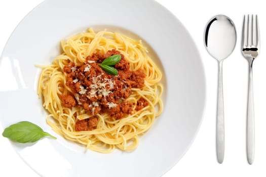 Spaghetti Bolognese on plate