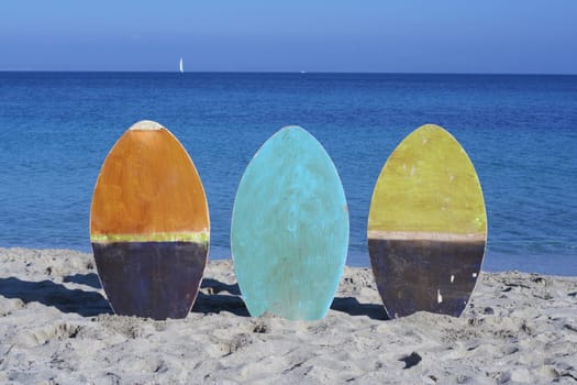 summer vacation, skim surf boards