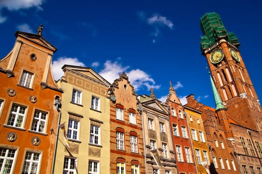 Old town buildings in the centre of Gdansk Poland
