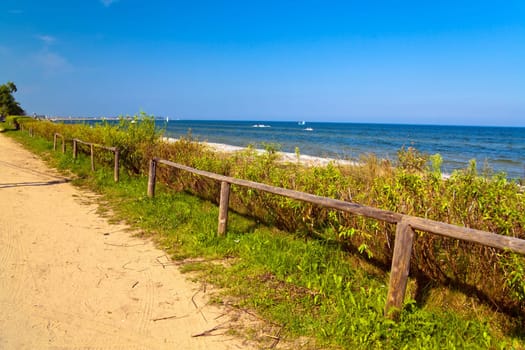 Beach at the coast of the Baltic sea Poland