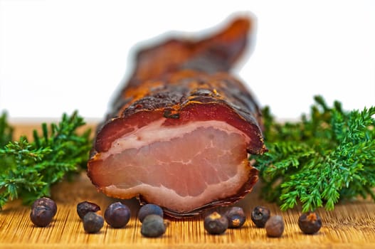 fresh smoked bacon from the Black Forest