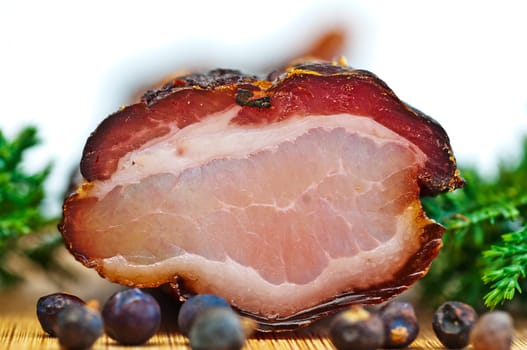 fresh smoked bacon from the Black Forest