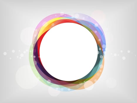 Colourful abstract background with pastel circles